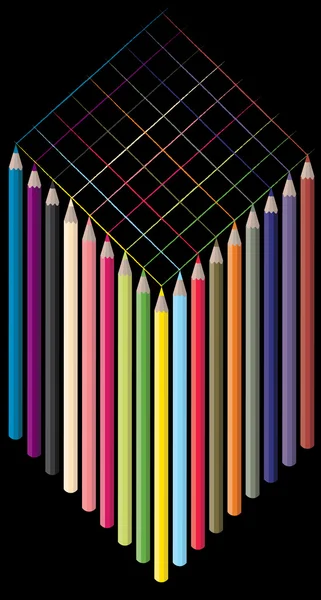 Crayons de couleur — Image vectorielle