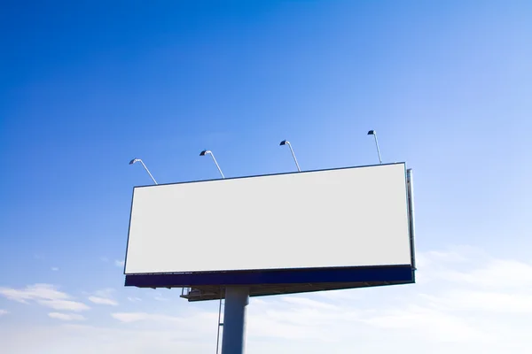 stock image Blank big billboard over blue sky