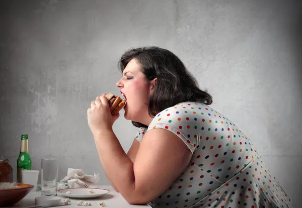 Junk food for dinner — Stock Photo, Image