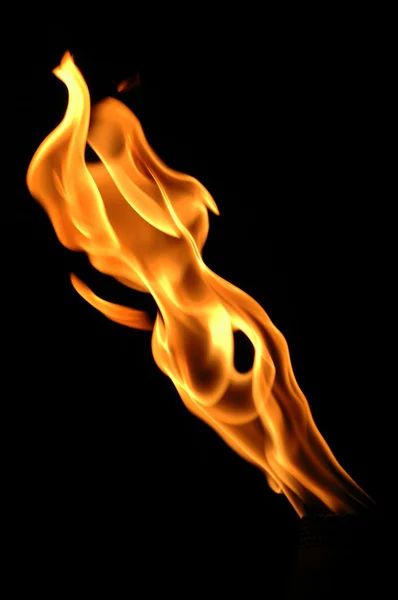 Fire Torch With Copy Space — Stock Photo, Image