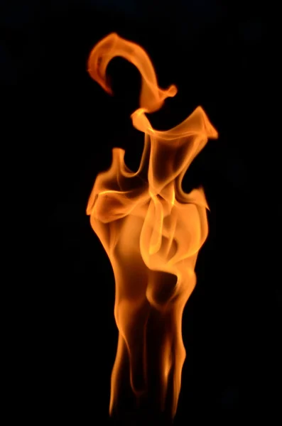 A tiki Looping lángok tűz fáklya — Stock Fotó