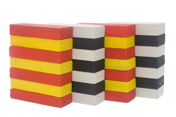 Colorful wooden block — Stok fotoğraf