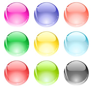 Glossy balls clipart