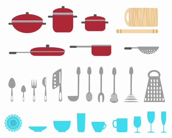 Ustensiles de cuisine — Image vectorielle