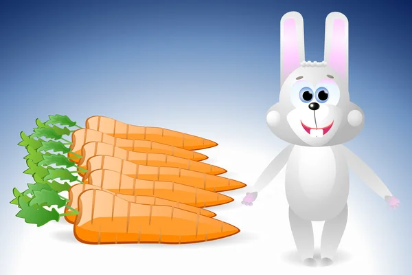 Кролика і моркви — стоковий вектор