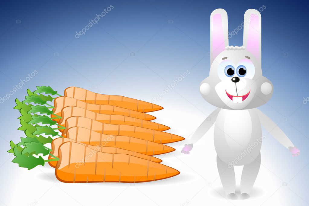 Rabbit and carrot