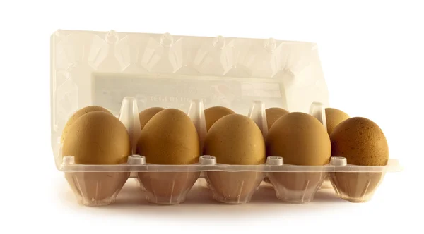 Verpakken van eieren Stockafbeelding