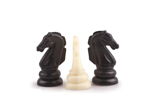 Šachová Figurka Izolovaná Bílém Pozadí — Stock fotografie
