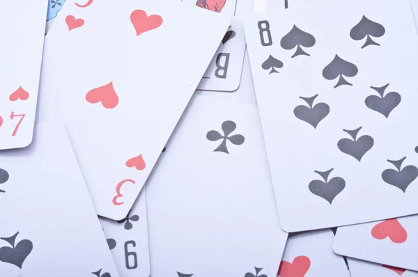 Playing Cards On White — Stock Photo, Image