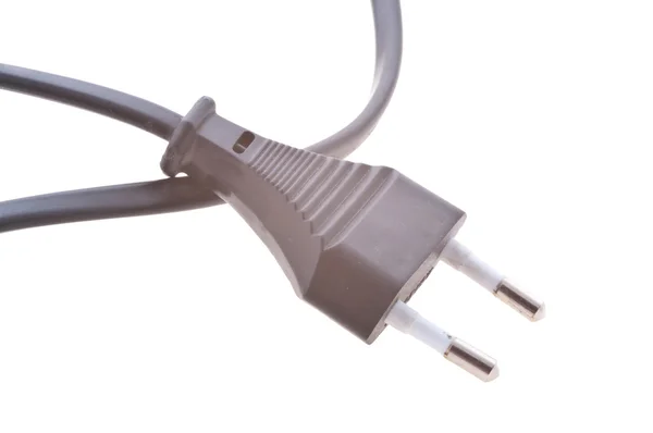 Stock image Black electric plug isolated on white background