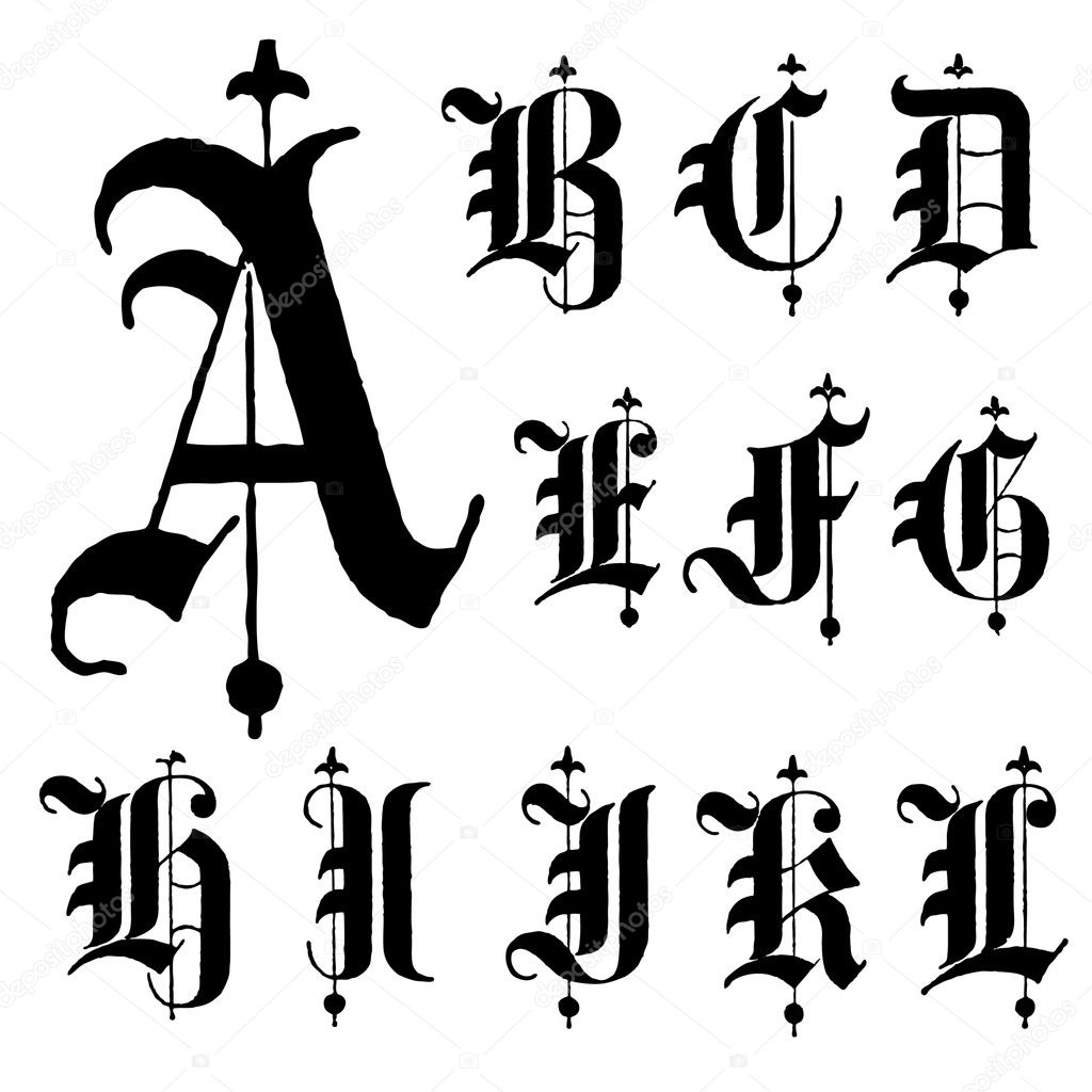 Vector Letters A-L