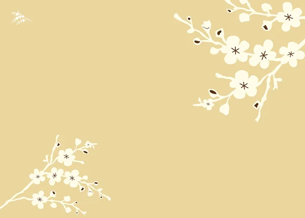 Vector Square Floral Background — Stock Vector