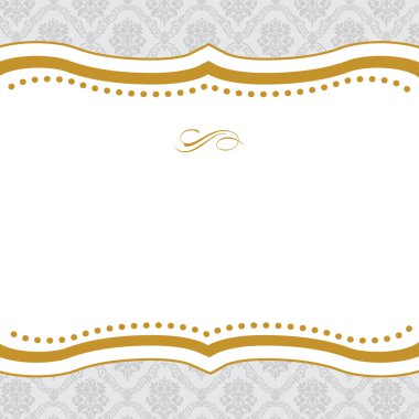 Vector Cut Gold Frame clipart