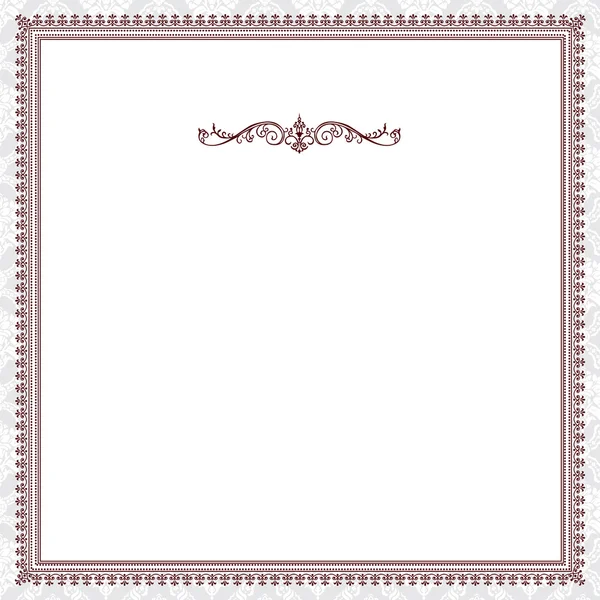 Vector Ornate Frame Easy Edit Perfect Invitations Announcements — Stock Vector