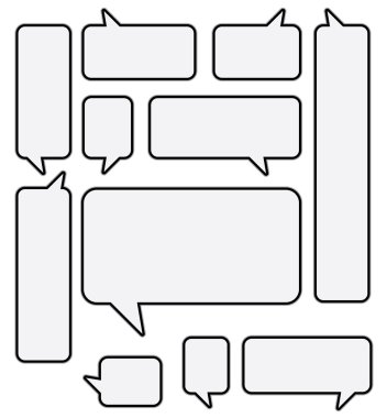 Vector Speech Bubble Set clipart