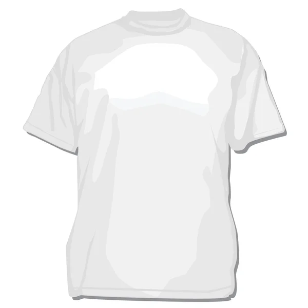 Vector White T-Shirt Template — Stock Vector © createfirst #4667139