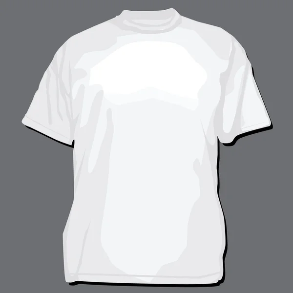 Vector White T-shirt modello — Vettoriale Stock