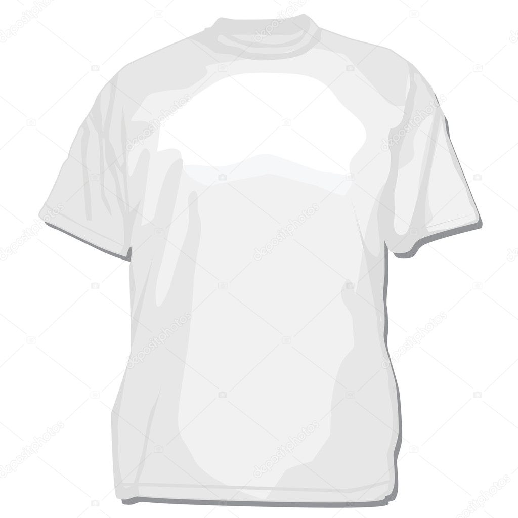 Vector White Blank Shirt — Stock Vector © createfirst #4667138