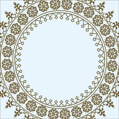 Vector Pastel Circle Frame clipart