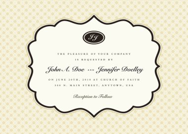 Vector ornate frame. Easy to edit. Perfect for invitations or announcements. clipart