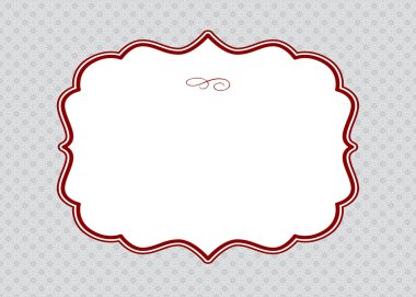 Vector ornate frame. Easy to edit. Perfect for invitations or announcements.