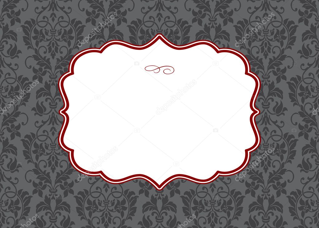 Vector Background and Ornate Frame