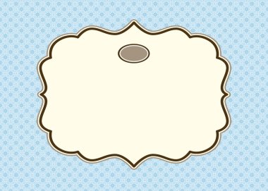 Vector mavi çerçeve ve seamless modeli