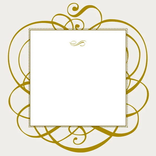 Vector Ornate Frame Ornaments Easy Edit Perfect Invitations Announcements — Stock Vector