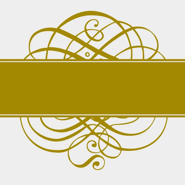 Gouden ornament en patroon vector — Stockvector