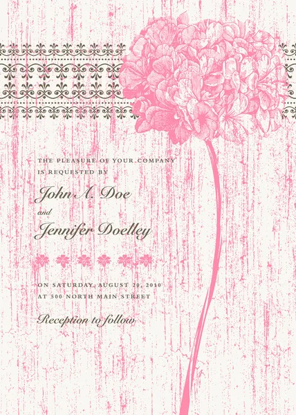 Vettore angosciato Wedding Bouquet sfondo — Vettoriale Stock