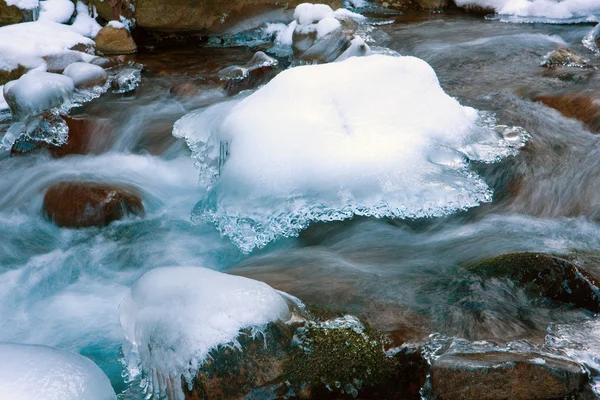 Stream in winter time Royalty Free Stock Photos
