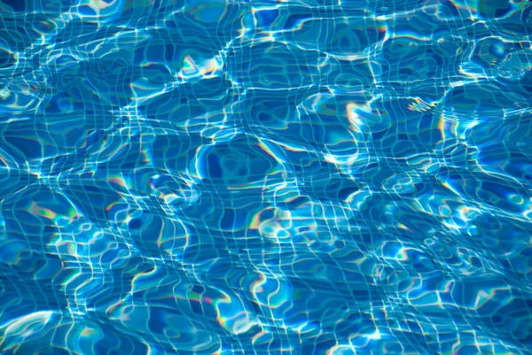 Abstrato Azul Água Espirra Fundo — Fotografia de Stock