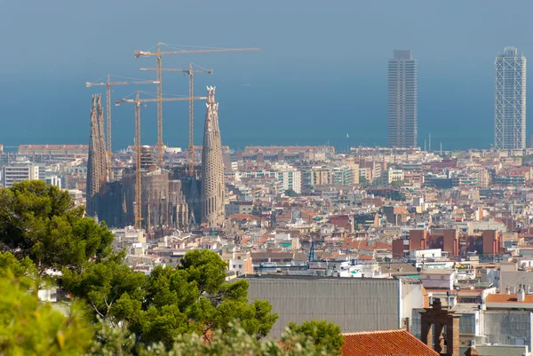 Panorama van barcelona — Stockfoto