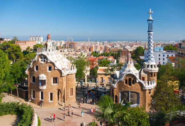 Βαρκελώνη Ισπανία Αυγούστου Διάσημο Πάρκο Guell Στις August26 2010 Στη — Φωτογραφία Αρχείου