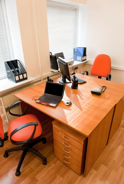 Modern office interior - workplace Stock Image