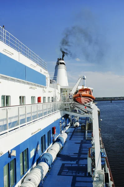 stock image Deck of a cruise ship