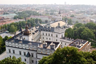 View of Vilnius old town, Lithuania clipart