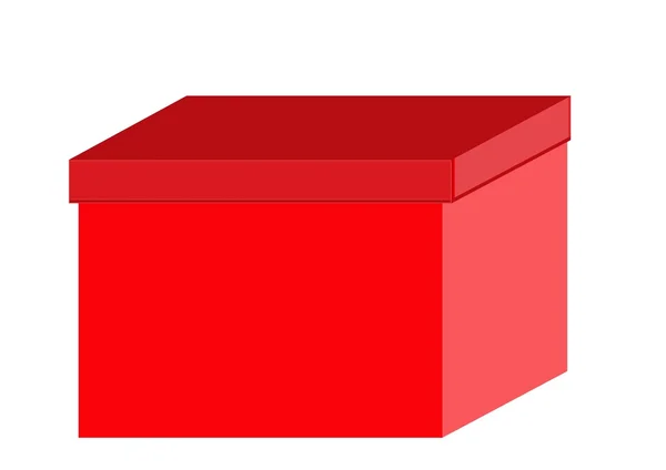 stock vector Red box