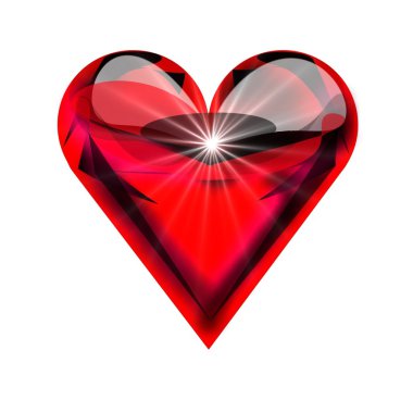 Heart of glass clipart