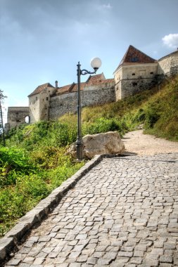 Brasov, Romanya bölgesi Ortaçağ Kalesi