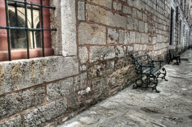 Antik stonewall Topkapı Sarayı, istanbul, Türkiye