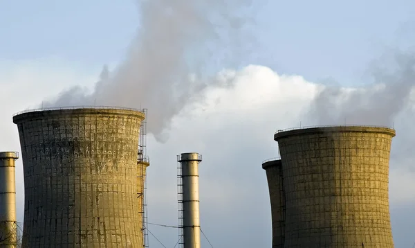 Cooling Towers Electricity Generating Station — Stock Photo, Image