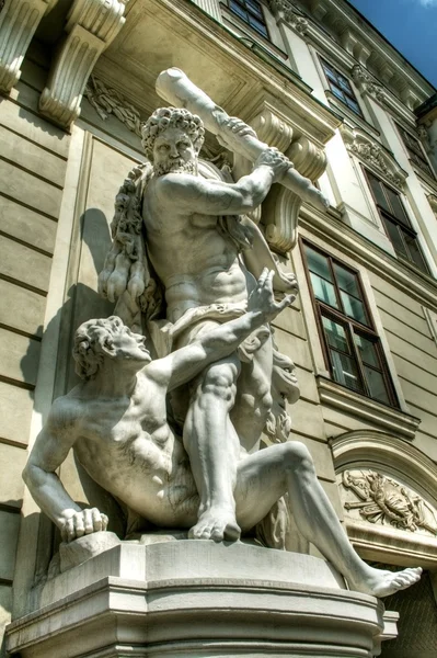 Estatua Palacio Imperial Viena Capital Austriaca — Foto de Stock