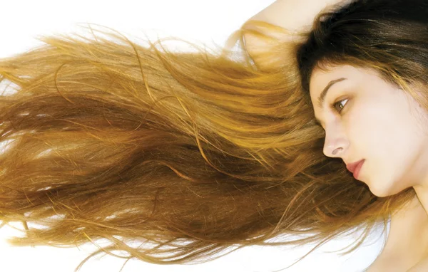 Long and beautiful hair — Stock Photo, Image