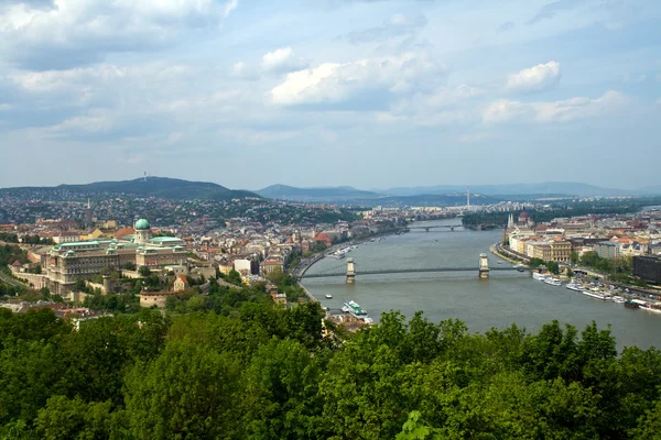 Панорамный вид Будапешта — стоковое фото