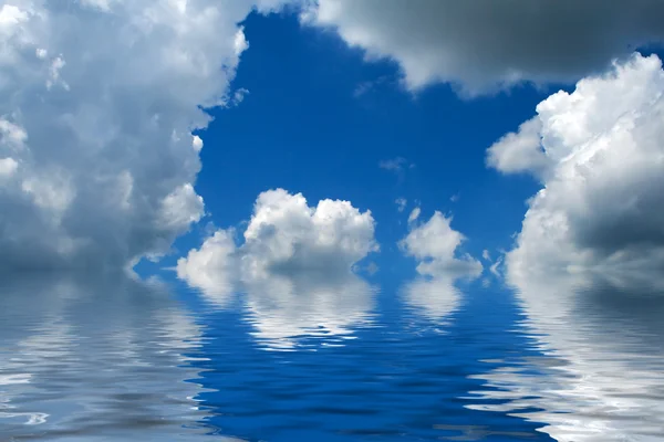 Céu Azul Nublado Pode Ser Usado Como Fundo — Fotografia de Stock