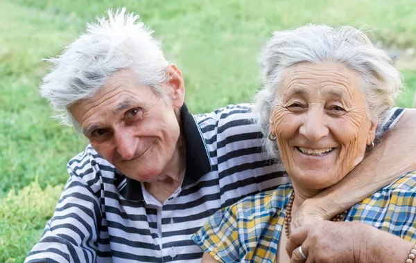 Amor Tiene Edad Pareja Mayor Feliz —  Fotos de Stock