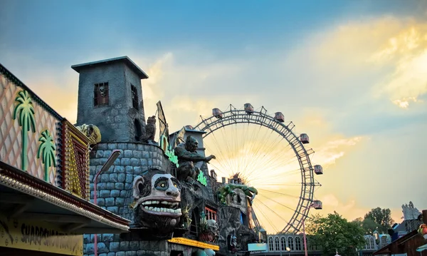 Общий Вид Пратера Знаменитого Парка Развлечений Вене — стоковое фото