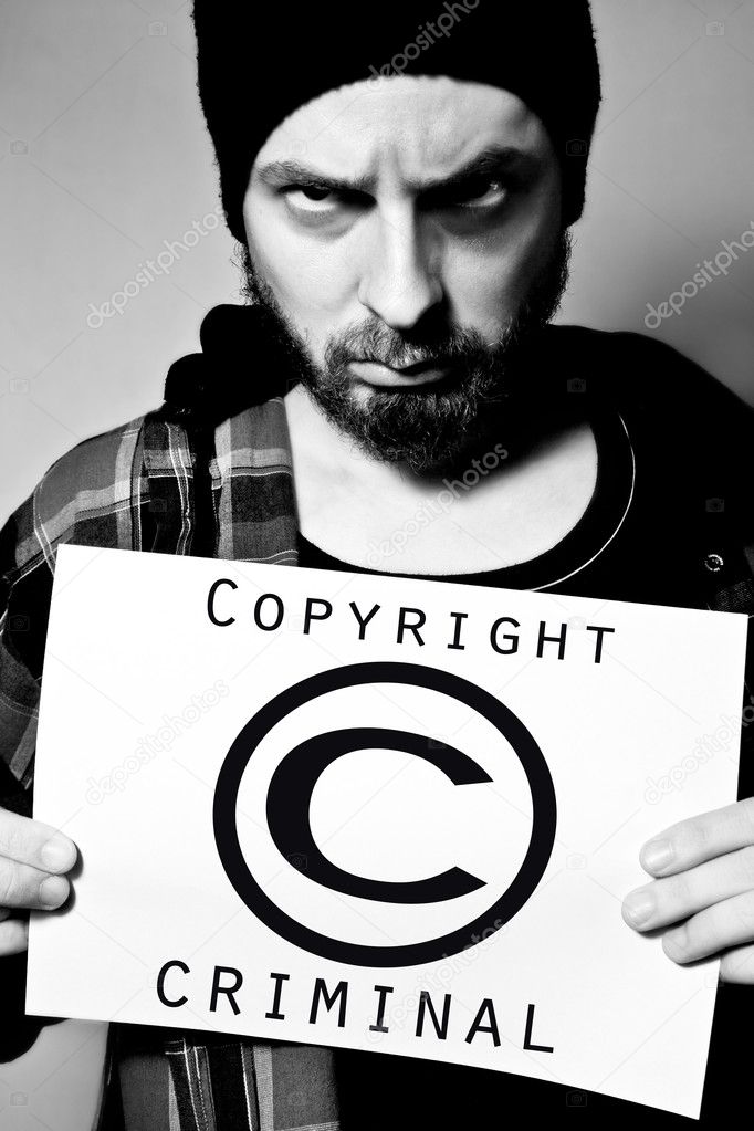 Man arrested for violating copyright laws