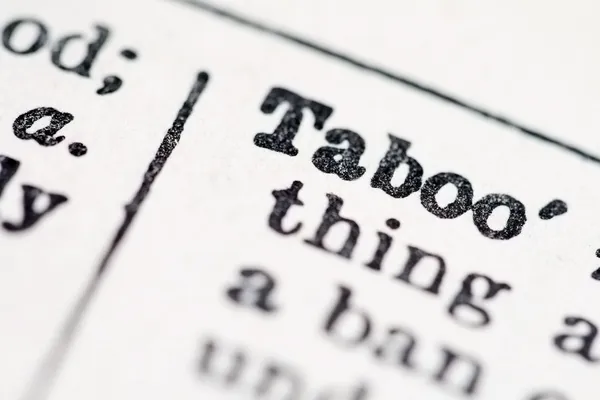 Taboo word in dictionary